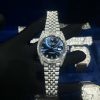 Rolex Best Replica Watch DateJust Dial Blue Custom Full Diamonds Moissanite 41mm