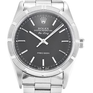 Rolex Air-King 34mm Black Dial Stainless Steel Watch 14010