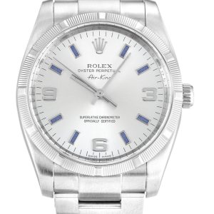 Rolex Air-King 34mm Silver Dial Stainless Steel Automatic Watch