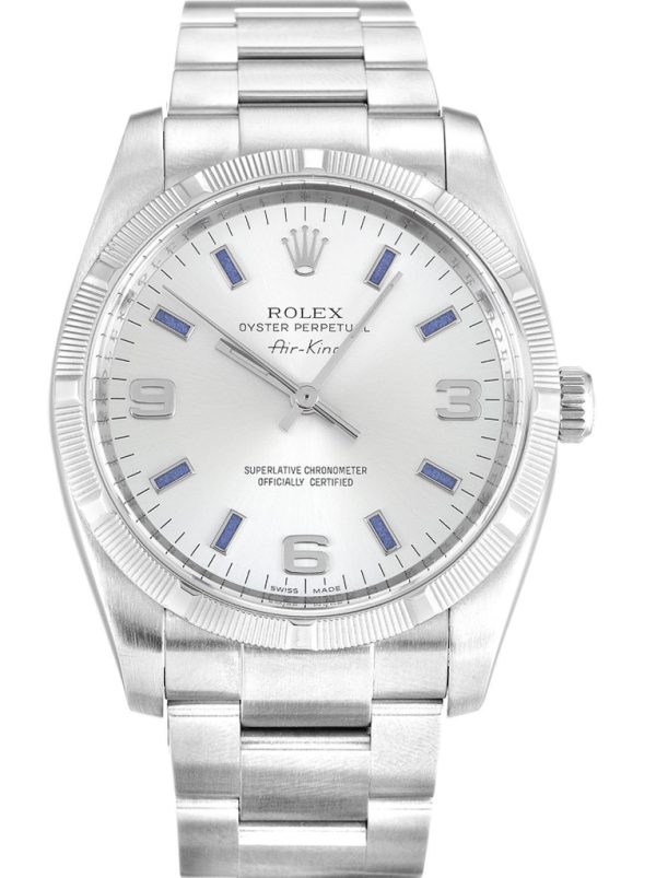 Rolex Air-King 34mm Silver Dial Stainless Steel Automatic Watch