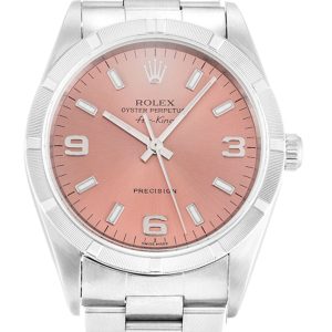Rolex Air-King 34mm Salmon Dial Stainless Steel - Ref. 14010M