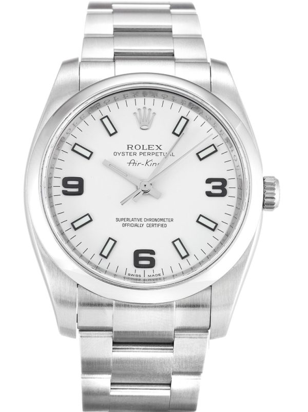 Rolex Air-King 34mm White Dial Stainless Steel Automatic Watch