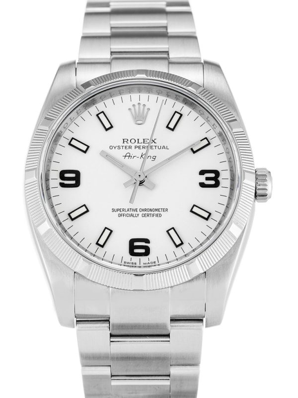 Rolex Air-King 34mm White Dial Stainless Steel Automatic Watch