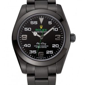 Rolex Air-King 38mm Black Dial Stainless Steel Automatic Watch