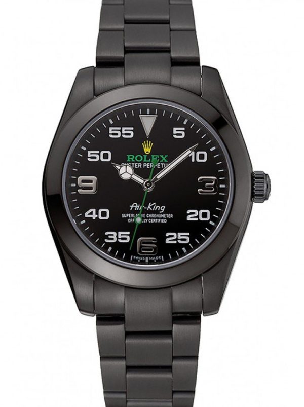 Rolex Air-King 38mm Black Dial Stainless Steel Automatic Watch
