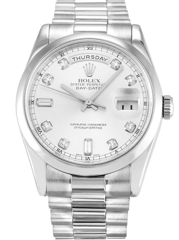 Rolex Day-Date II 41mm Silver Dial 218239
