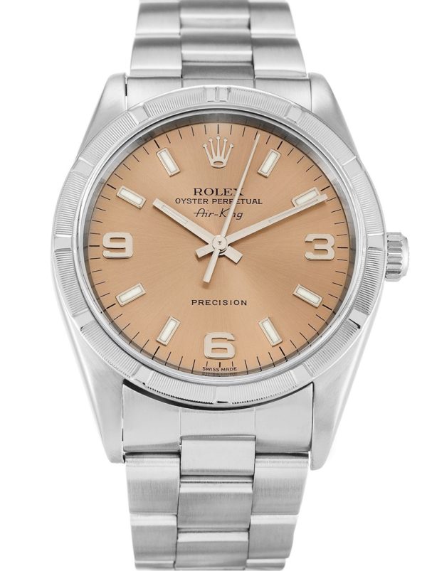 Rolex Air-King 34mm Salmon Dial Stainless Steel - Ref. 14010M