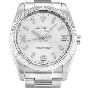 Rolex Air-King 34mm Silver Dial Stainless Steel Automatic Watch