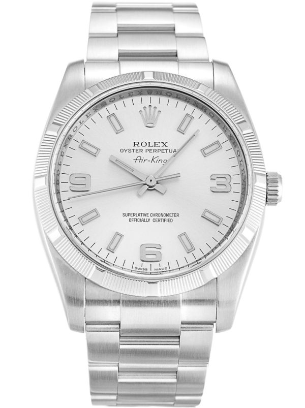 Rolex Air-King 34mm Silver Dial Stainless Steel Automatic Watch