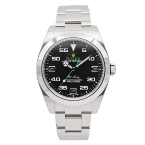Rolex Air-King 38mm Black Dial Oystersteel - Ref. 116900