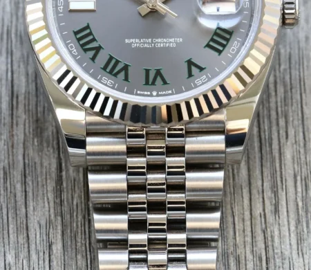Superclone Rolex Datejust 41mm Rhodium Dial 126334 “Wimbledon” Flutted / Jubilee - Image 5