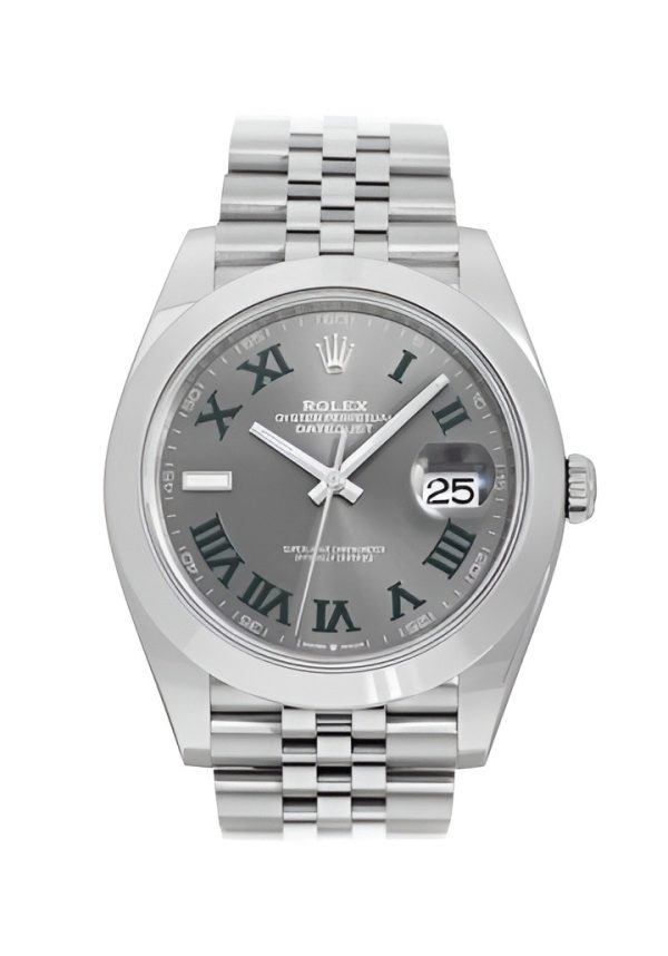 Superclone Rolex Datejust 41mm Rhodium Dial 126300 “Wimbledon” Jubilee