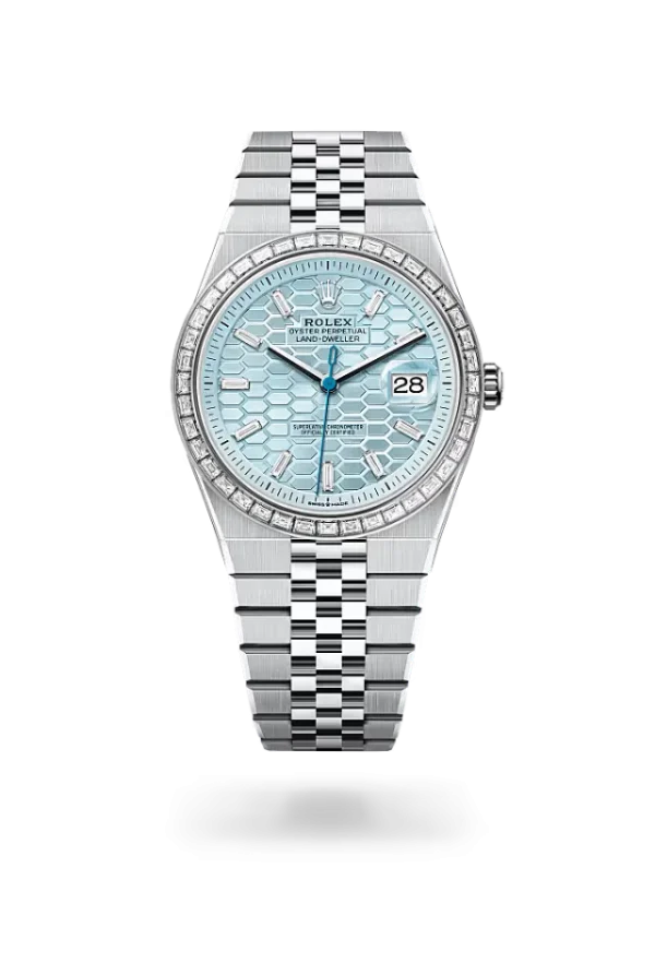 Rolex Land-Dweller 40 mm platinum and diamonds
